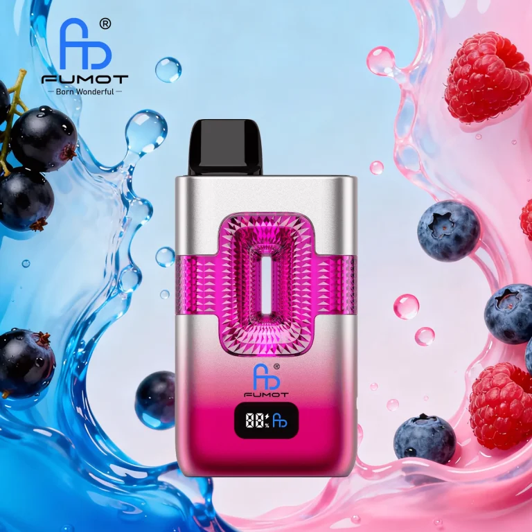 Fumot ECO 2in1 50000 Puffar vape Black Mamba Mr Blue 5% nikotin long lasting vape 2in1 dual flavor vape mesh coil uppladdningsbar engångsvape 950mAh 20ml Type-C EU lager