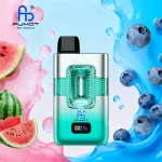 Fumot ECO 2in1 50000 Puffar vape Blueberry Hubba Bubba Watermelon Hubba Bubba 5% nikotin long lasting vape 2in1 dual flavor vape mesh coil uppladdningsbar engångsvape 950mAh 20ml Type-C EU lager