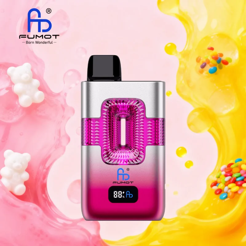 Fumot ECO 2in1 50000 Puffar vape Gummy Bear Skittles 5% nikotin long lasting vape 2in1 dual flavor vape mesh coil uppladdningsbar engångsvape 950mAh 20ml Type-C EU lager