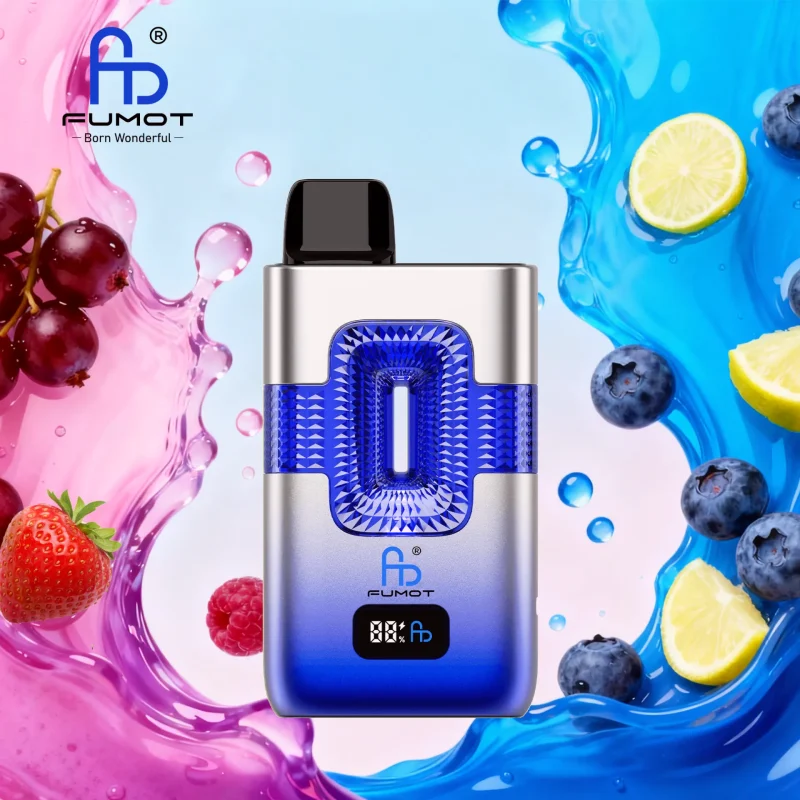 Fumot ECO 2in1 50000 Puffar vape Mixed Berries Blue Razz Lemonade 5% nikotin long lasting vape 2in1 dual flavor vape mesh coil uppladdningsbar engångsvape 950mAh 20ml Type-C EU lager