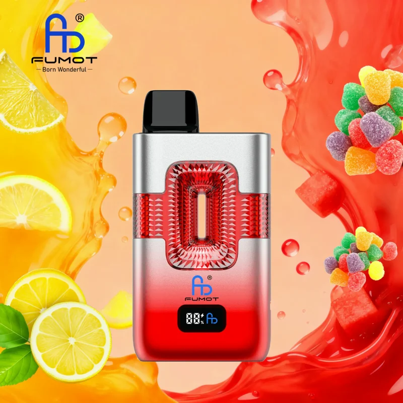 Fumot ECO 2in1 50000 Puffar vape Pink Lemonade Sour Candy 5% nikotin long lasting vape 2in1 dual flavor vape mesh coil uppladdningsbar engångsvape 950mAh 20ml Type-C EU lager