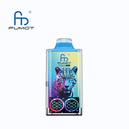 Fumot Leopard 40000 Puffar vape Black Dragon Ice 5% nikotin bästa vape 2026 dual mesh RGB light uppladdningsbar engångsvape 750mAh 20ml Type-C EU lager
