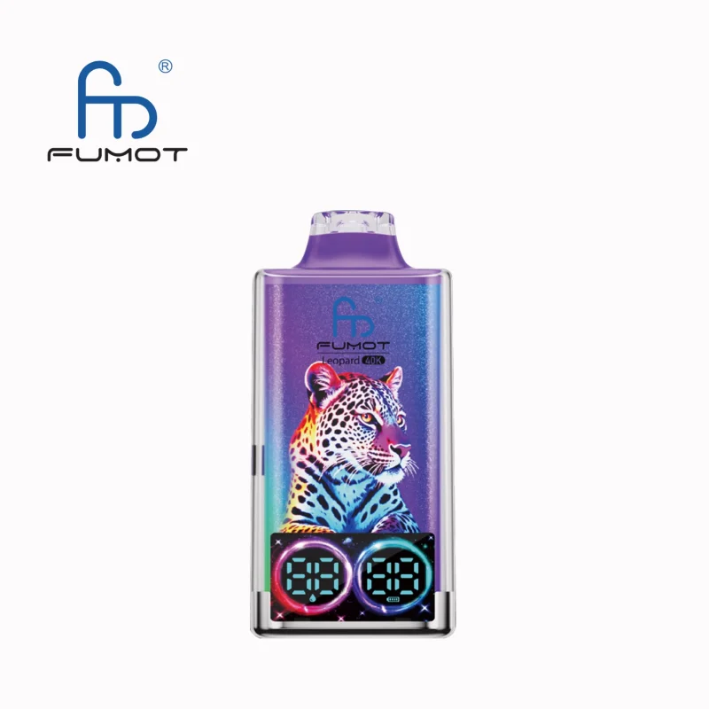 Fumot Leopard 40000 Puffar vape Dr Blue 5% nikotin bästa vape 2026 dual mesh RGB light uppladdningsbar engångsvape 750mAh 20ml Type-C EU lager