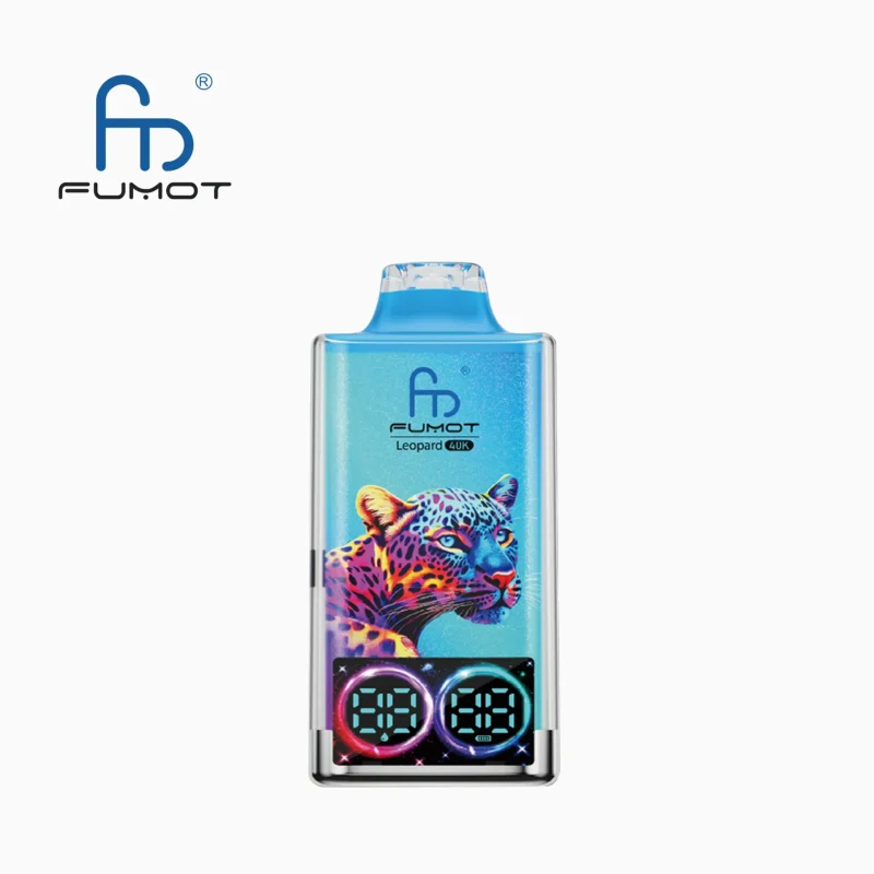Fumot Leopard 40000 Puffar vape Peachy Mango Pineapple 5% nikotin bästa vape 2026 dual mesh RGB light uppladdningsbar engångsvape 750mAh 20ml Type-C EU lager