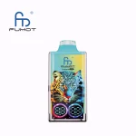 Fumot Leopard 40000 Puffar vape Strawberry Banana 5% nikotin bästa vape 2026 dual mesh RGB light uppladdningsbar engångsvape 750mAh 20ml Type-C EU lager