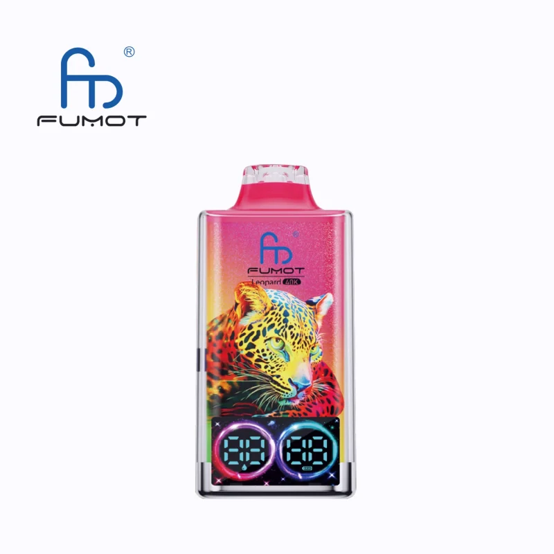 Fumot Leopard 40000 Puffar vape Strawberry Watermelon 5% nikotin bästa vape 2026 dual mesh RGB light uppladdningsbar engångsvape 750mAh 20ml Type-C EU lager
