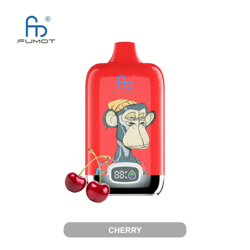Fumot RandM Digital Box 12000 Puffar vape Cherry 5% nikotin cheap vape Sweden mesh coil display uppladdningsbar engångsvape 850mAh 20ml Type-C EU lager