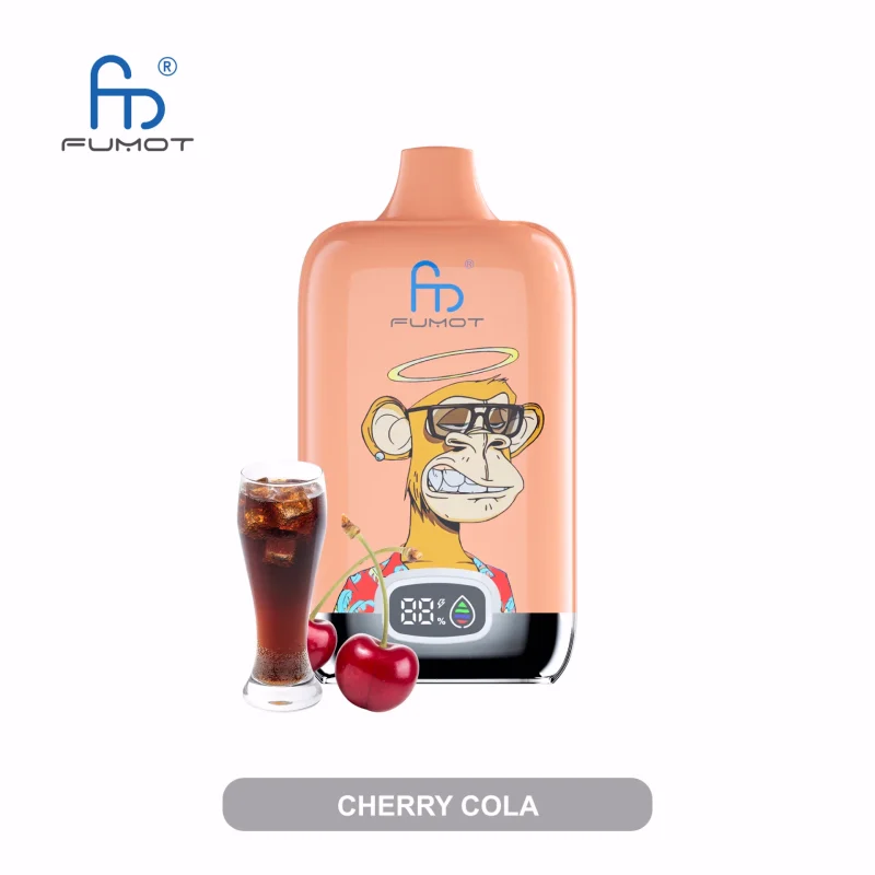 Fumot RandM Digital Box 12000 Puffar vape Cherry Cola 5% nikotin cheap vape Sweden mesh coil display uppladdningsbar engångsvape 850mAh 20ml Type-C EU lager