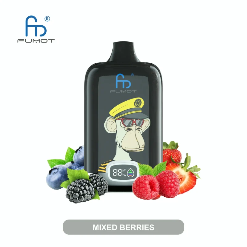 Fumot RandM Digital Box 12000 Puffar vape Mixed Berries 5% nikotin cheap vape Sweden mesh coil display uppladdningsbar engångsvape 850mAh 20ml Type-C EU lager