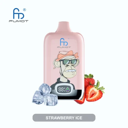 Fumot RandM Digital Box 12000 Puffar vape Strawberry Ice 5% nikotin cheap vape Sweden mesh coil display uppladdningsbar engångsvape 850mAh 20ml Type-C EU lager