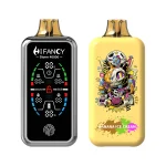 Hifancy Storm 40000 Puffar (40000 puffar) Banana Ice Cream 2% 3% eller 5% nikotin uppladdningsbar engångsvape 800mAh 78ml 3 pods adjustable ice full screen touch switch 1.0Ω mesh coil EU lager