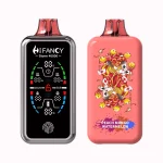 Hifancy Storm 40000 Puffar (40000 puffar) Peach Mango Watermelon 2% 3% eller 5% nikotin uppladdningsbar engångsvape 800mAh 78ml 3 pods adjustable ice full screen touch switch 1.0Ω mesh coil EU lager