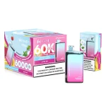 Hifancy Twin Max 60000 Puffar (60000 puffar) Dragon Fruit Banana Cherry × Love 66 2-i-1 dual flavor 2% 3% eller 5% nikotin uppladdningsbar engångsvape 650mAh 1.0Ω mesh coil Type-C EU lager