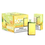 Hifancy Twin Max 60000 Puffar (60000 puffar) Lemon Lime × Triple Melon 2-i-1 dual flavor 2% 3% eller 5% nikotin uppladdningsbar engångsvape 650mAh 1.0Ω mesh coil Type-C EU lager