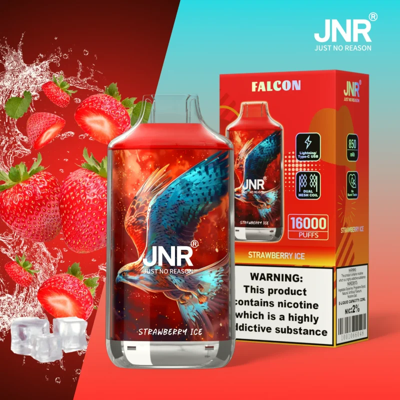 jnr-falcon-16000-puffar-Strawberry Ice-FN27