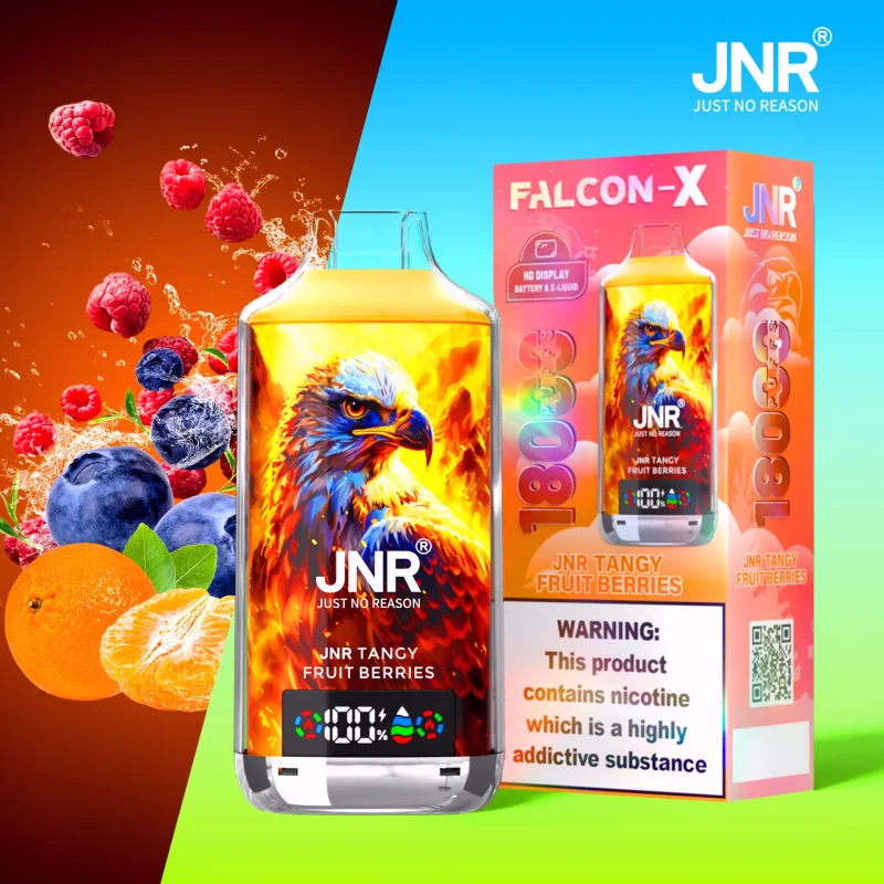 JNR Falcon-X 18000 – 18K Puffar Vape Digital Display Dual Mesh - Bild 17