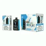 JNR Mediamax 40000 Puffar (40000 puffar) Blue Razz Ice 2% eller 5% nikotin uppladdningsbar engångsvape 1000mAh 2.4" HD display adjustable airflow dual mesh coil 21ml Type-C EU lager