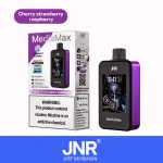 JNR Mediamax 40000 Puffar (40000 puffar) Cherry Strawberry Raspberry 2% eller 5% nikotin uppladdningsbar engångsvape 1000mAh 2.4" HD display adjustable airflow dual mesh coil 21ml Type-C EU lager