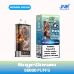 JNR Rage Grilla 55000 Puffar (55000 puffar) Watermelon Bubblegum 2% eller 5% nikotin uppladdningsbar engångsvape 950mAh smart screen dual mesh coil 30ml Type-C EU lager