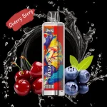 Uwin Crystal 10000 Puffar (10000 puffar) Cherry Berry 2% eller 5% nikotin uppladdningsbar engångsvape 650mAh mesh coil RGB lights 18ml Type-C EU lager