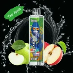 Uwin Crystal 10000 Puffar (10000 puffar) Two Apple 2% eller 5% nikotin uppladdningsbar engångsvape 650mAh mesh coil RGB lights 18ml Type-C EU lager