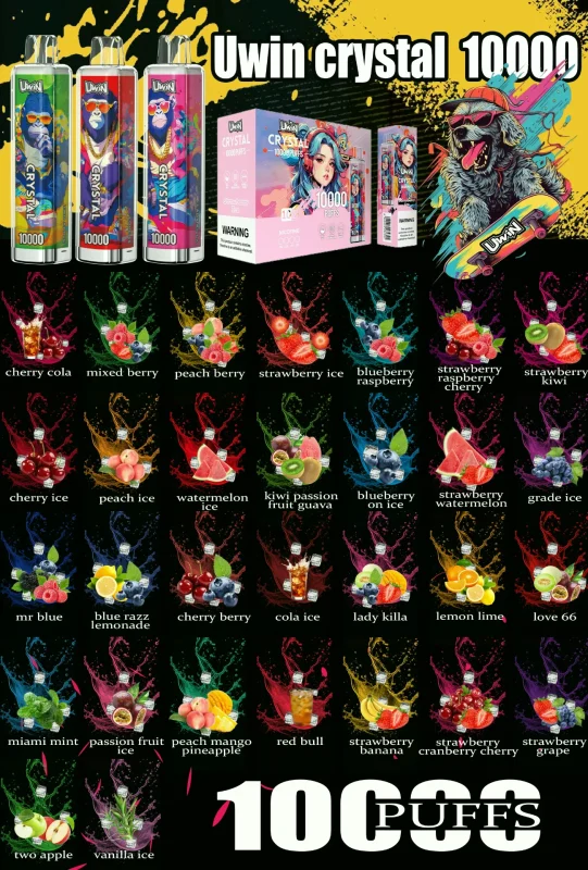 uwin-crystal-10000-puffar-flavors list