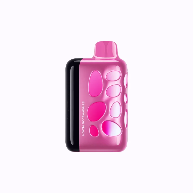 VOZOL RAVE 40000 Puffar (40000 puffar) Strawmelon Peach 5% nikotin uppladdningsbar engångsvape 1000mAh 270° glow beat-synced party mode 20ml 1.2Ω coil Type-C EU lager