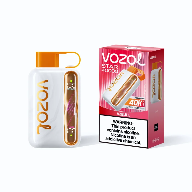 VOZOL Star 40000 Puffar vape VZBull 5% nikotin dual mesh 0.65Ω 20ml EU lager
