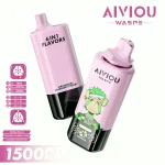 Waspe Aiviou 150000 Puffar vape Red Bull Cola Ice Strawberry Raspberry Cherry Blackberry Dragon Fruit 5% nikotin ultra long lasting vape 6in1 multi flavor vape mesh coil uppladdningsbar engångsvape 650mAh 64ml Type-C EU lager