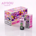 Waspe Aiviou 150000 Puffar vape Red Bull Cola Ice Strawberry Raspberry Cherry Blackberry Dragon Fruit 5% nikotin ultra long lasting vape 6in1 multi flavor vape mesh coil uppladdningsbar engångsvape 650mAh 64ml Type-C EU lager