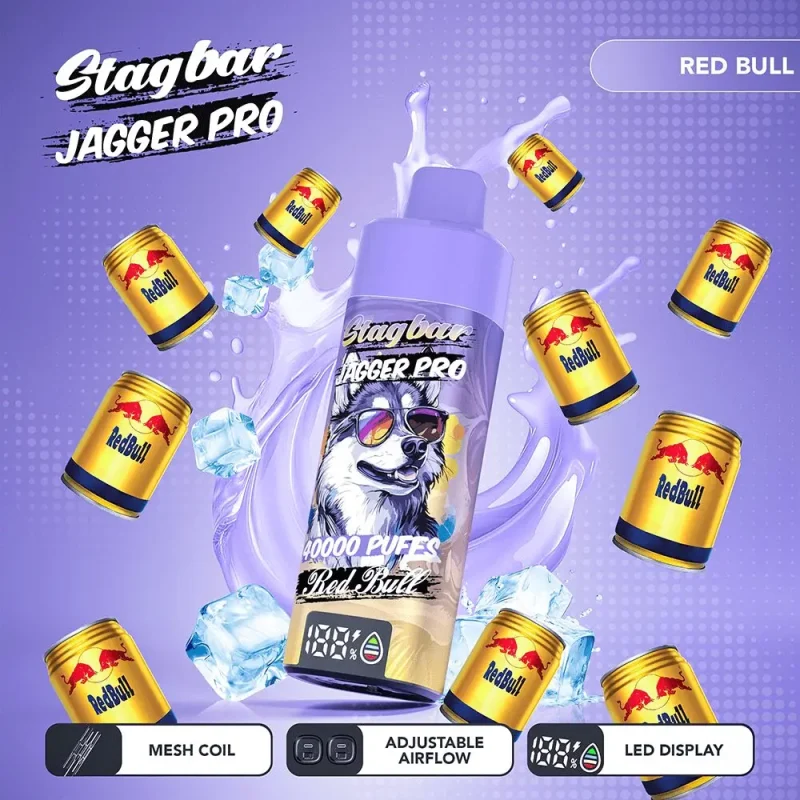 Stag Bar Jagger Pro 40k Engångsvape - 40000 Puffar-red-bull.jpg