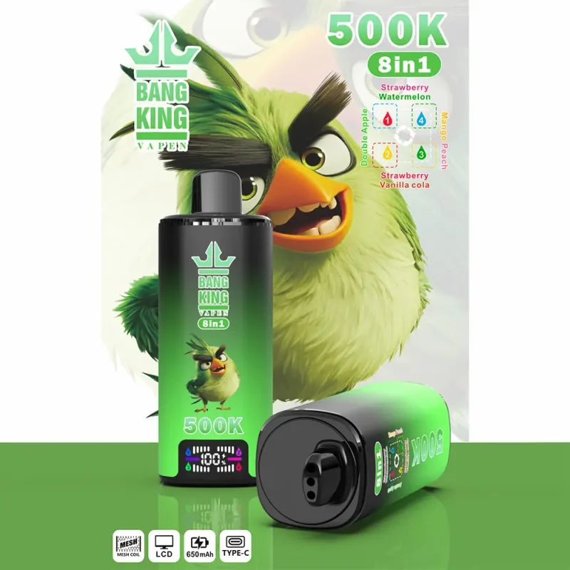 Bang King 500K – 500000 Puffar 8-i-1 Flavors Vape-double-apple-mango-peach-strawberry-watermelon-strawberry-vanilla-coke.jpg