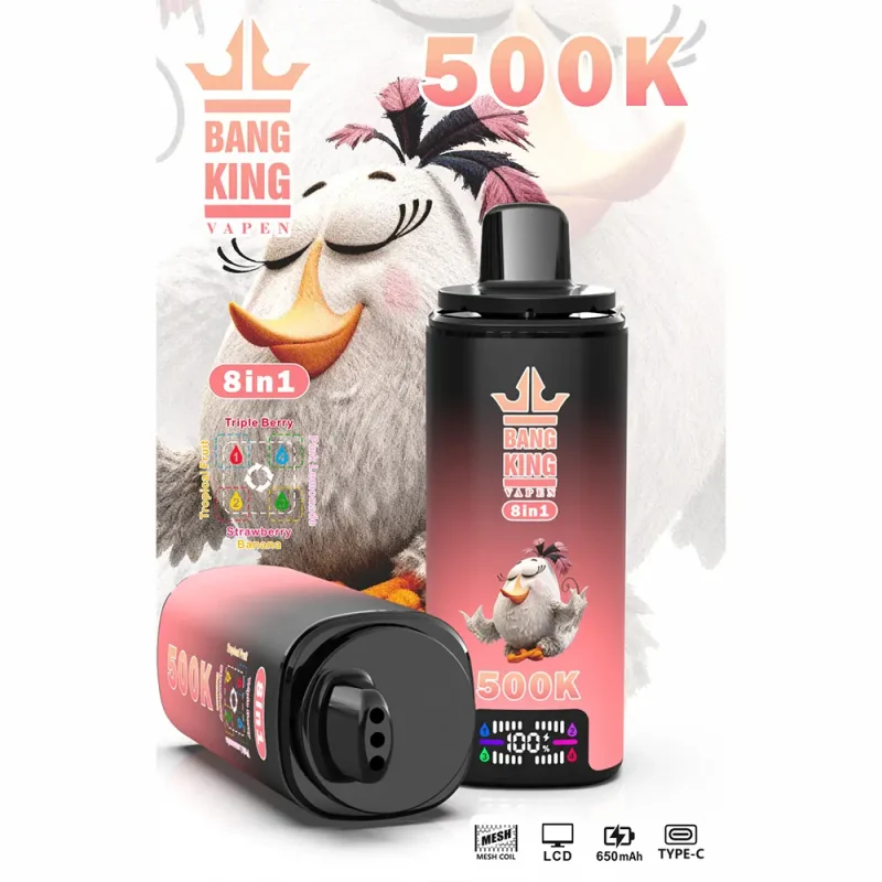 Bang King 500K – 500000 Puffar 8-i-1 Flavors Vape-triple-berry-tropical-fruit-strawberry-banana-pink-lemonade.jpg