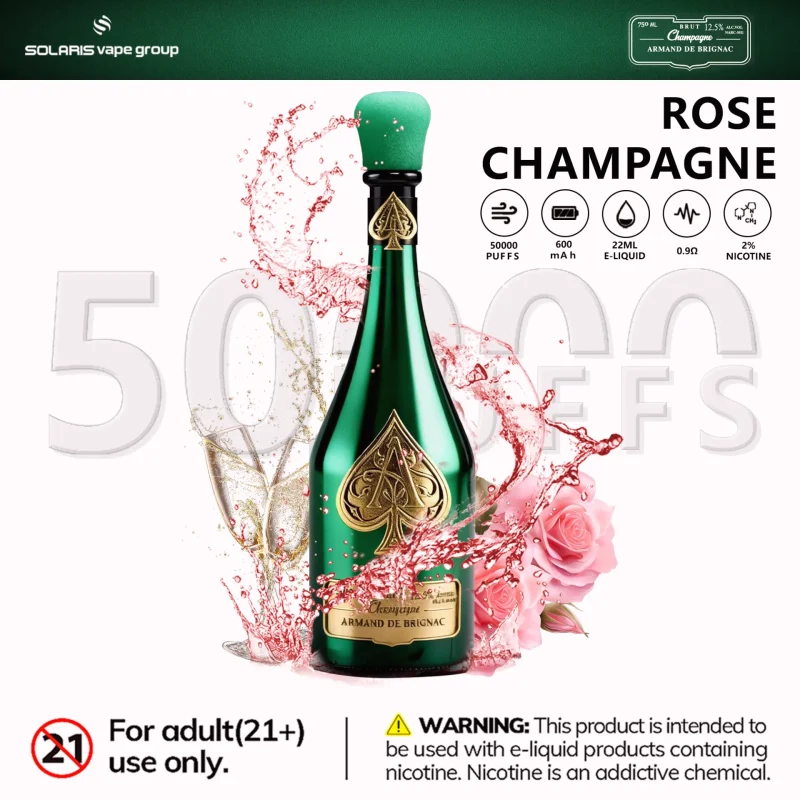 Solaris Champagne 50K Engångsvape – 50000 Puffar EU Lager - Rose Champagne