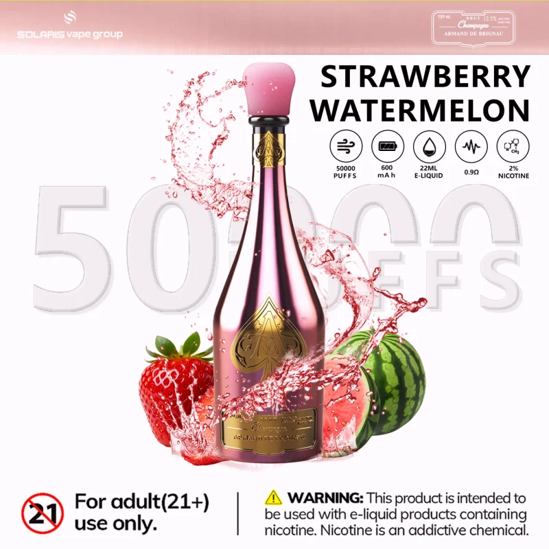 Solaris Champagne 50K Engångsvape – 50000 Puffar EU Lager - Strawberry Watermelon