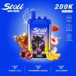 Stoll Bang Leader 200K 200000 Puffs 3 Flavor Vape - Cherry Cola Strawberry Banana Peach Berry