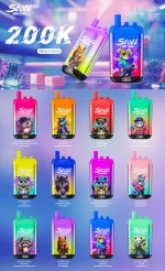 Stoll Bang Leader 200K 200000 Puffs 3 Flavor Vape Flavors list