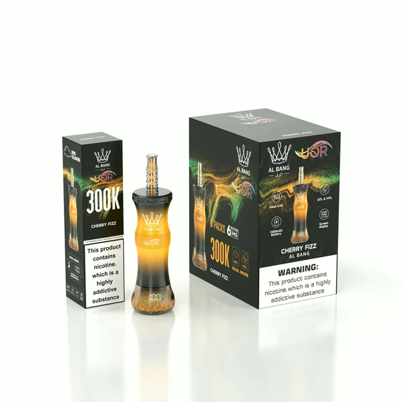 UOR AL Bang 300K – 300000 Puffar Vape MTL & DTL Modes - Cherry Fizz (3)