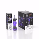 UOR AL Bang 300K – 300000 Puffar Vape MTL & DTL Modes - Grape Ice (2)