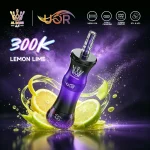 UOR AL Bang 300K – 300000 Puffar Vape MTL & DTL Modes - Lemon Lime (3)