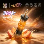 UOR AL Bang 300K – 300000 Puffar Vape MTL & DTL Modes - Peach Ice (2)