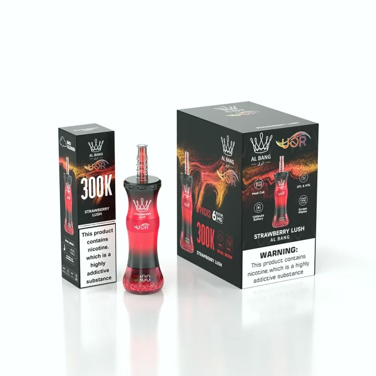 UOR AL Bang 300K – 300000 Puffar Vape MTL & DTL Modes - Strawberry Lush (3)