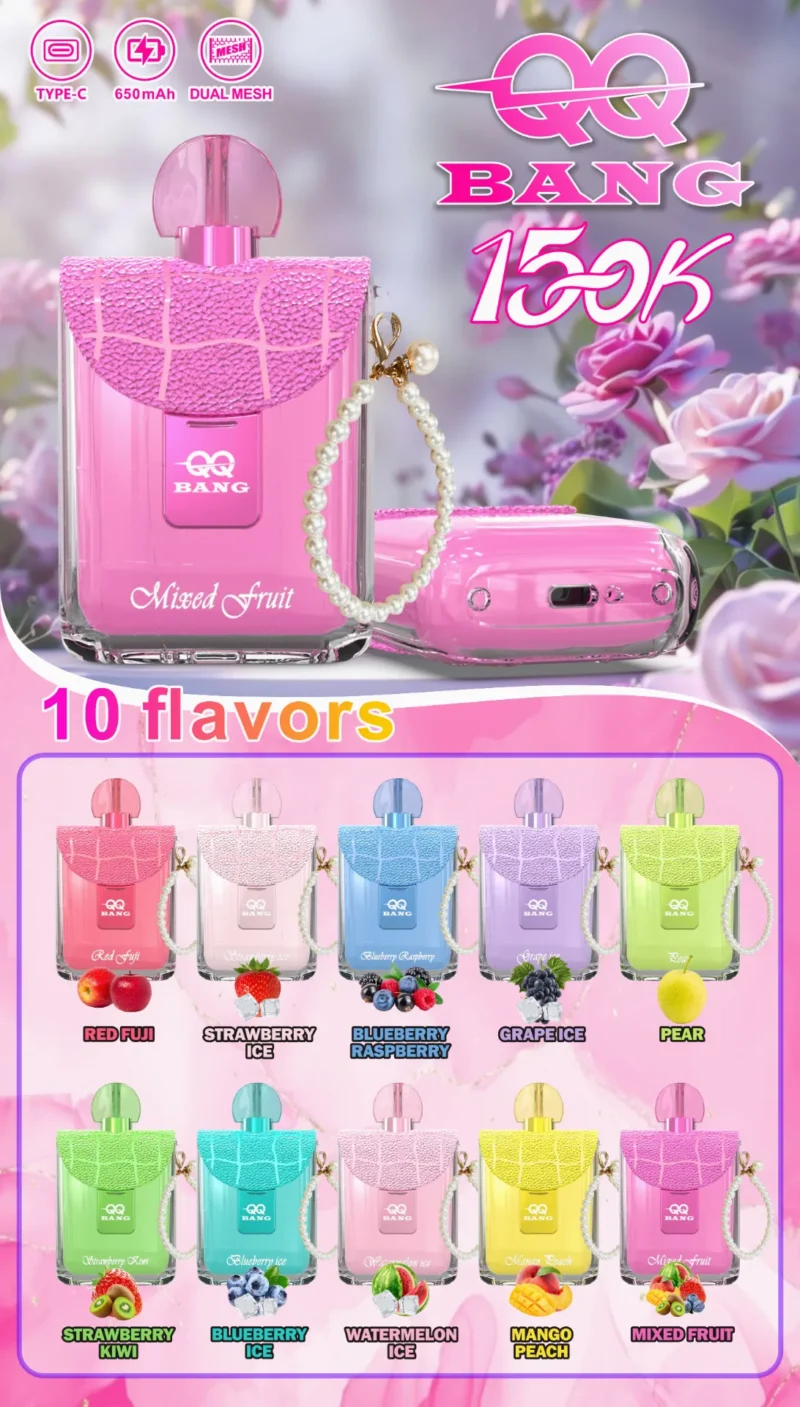 QQ BANG 150K – Upp till 150 000 Puffar - flavors list