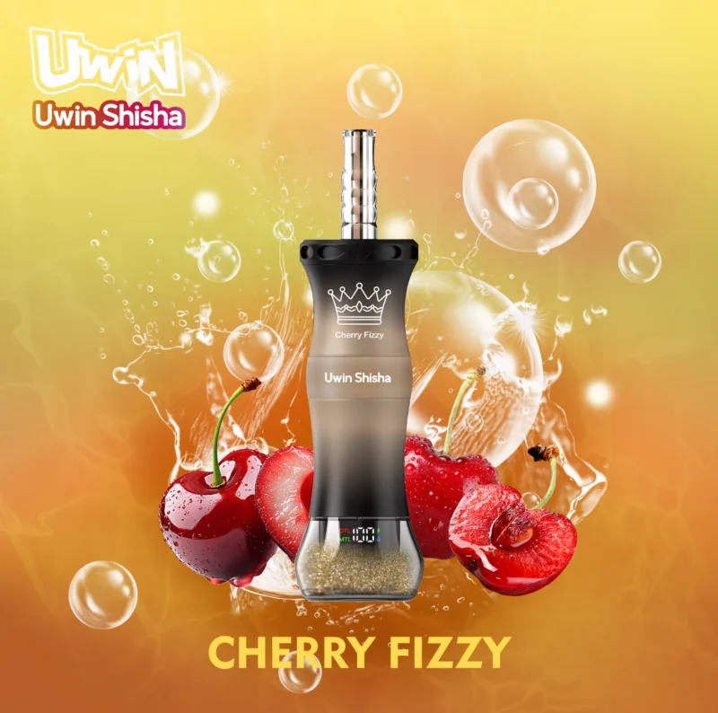 UWIN Shisha 300K 300000 Puffar Engångsvape - Cherry Fizzy