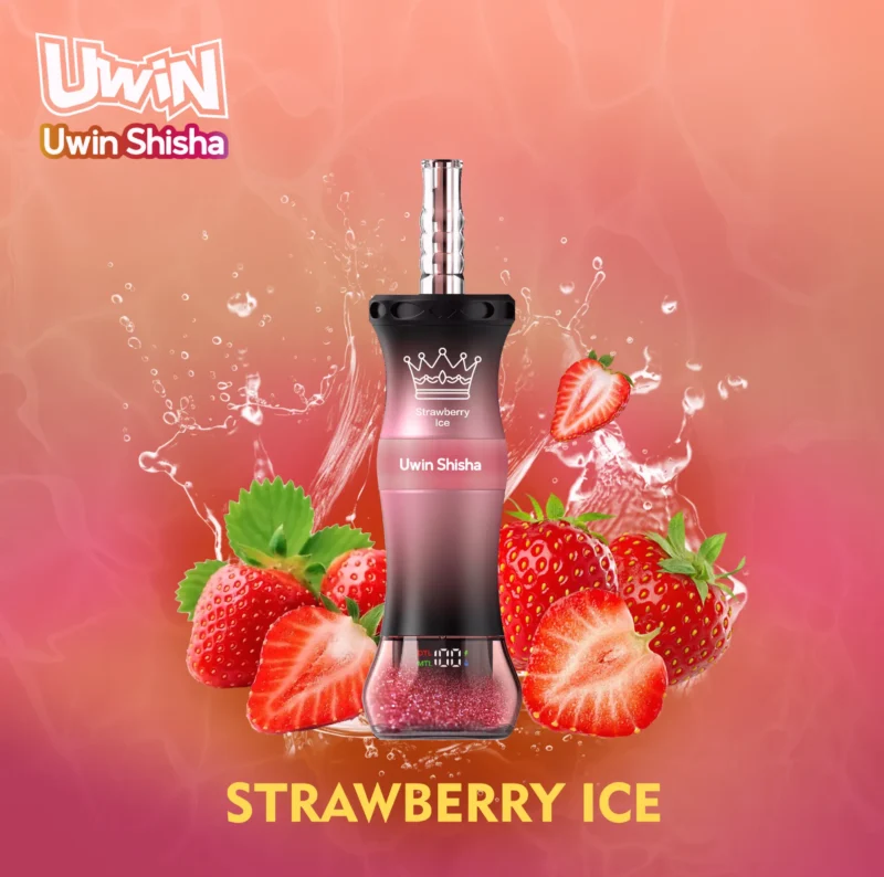 UWIN Shisha 300K 300000 Puffar Engångsvape - Strawberry Ice