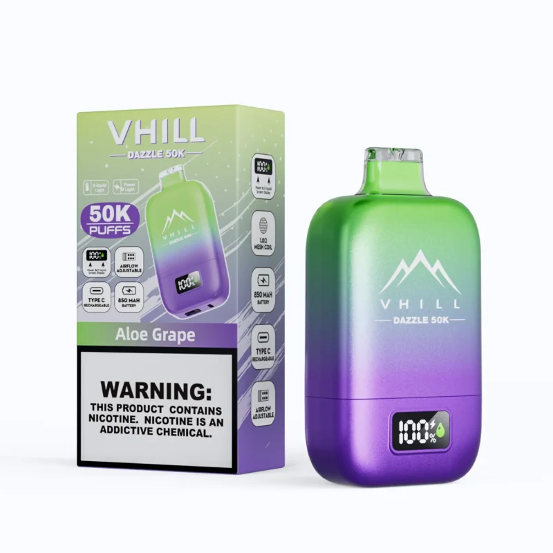 VHILL DAZZLE 50K 50000 Puffar Engångsvape - aloe grape