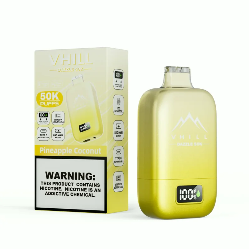 VHILL DAZZLE 50K 50000 Puffar Engångsvape - pineapple coconut