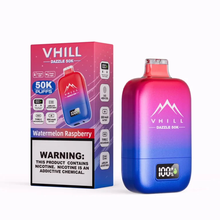 VHILL DAZZLE 50K 50000 Puffar Engångsvape - watermelon raspberry