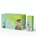 VHILL TRIPLE 90K 90000 Puffar Engångsvape - Blueberry Raspberry ice & Blueberry Cotton Candy & Double Apple Ice