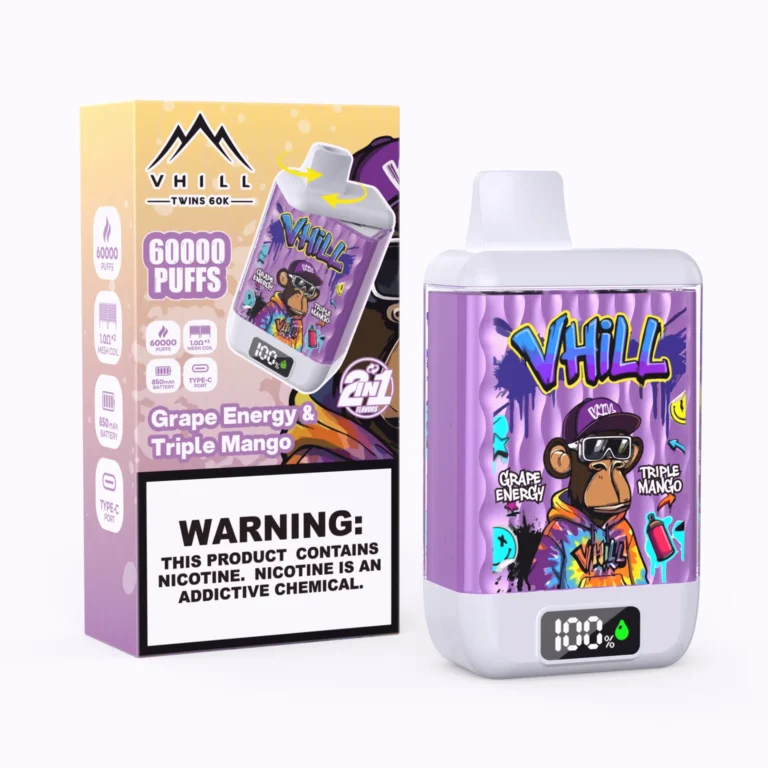 VHILL TWINS 60K 60000 Puffar Engångsvape - Triple Mango & Grape Energy